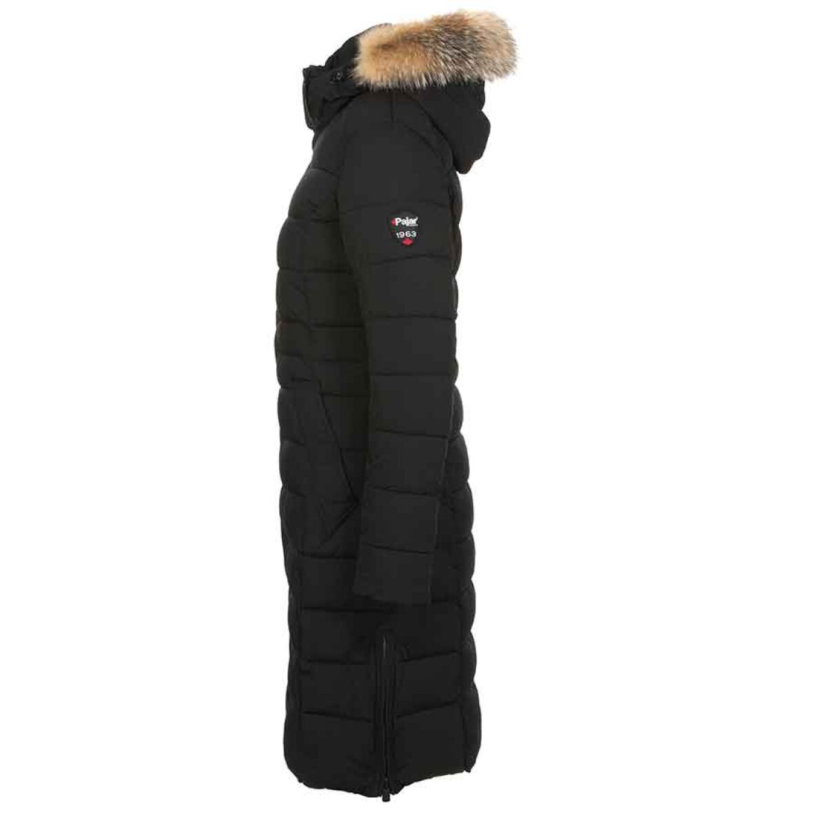 Defekt fejre etik Lang vinterfrakke med lækkert pels på kraven - En varm frakke