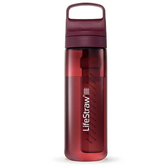 Vandrensningsfilter Go 2.0 Water Filter Bottle 650 Merlot