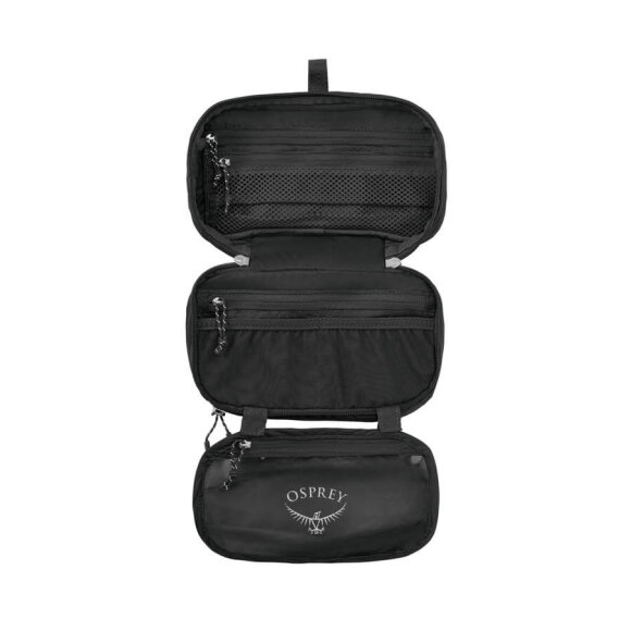 Osprey Ultralight Zip Organizer Black - Smart og let rejse-toilettaske