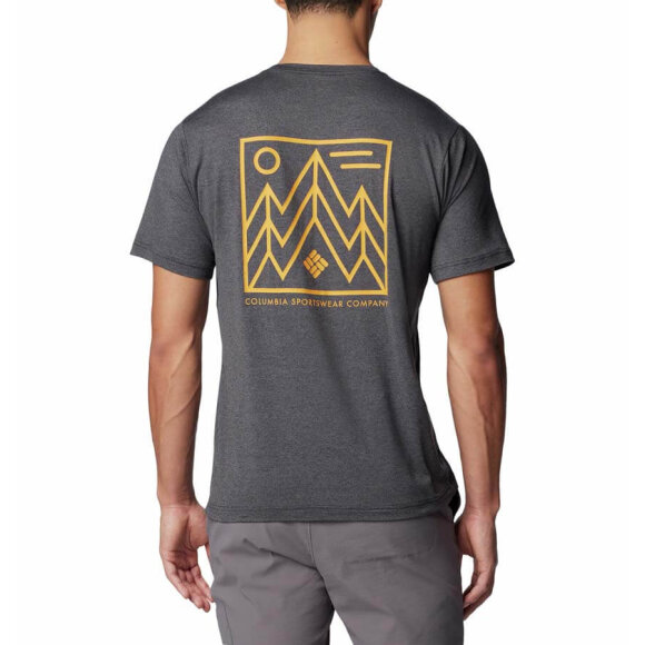 Kwick Hike Back Graphic SS Tee Black Heather