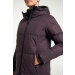 Tenson W Shanna Down Coat Aubergine Lang damejakke