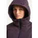 Tenson W Shanna Down Coat Aubergine Lang damejakke