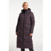 Tenson W Shanna Down Coat Aubergine Lang damejakke