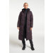 Tenson W Shanna Down Coat Aubergine Lang damejakke