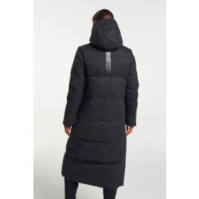 Tenson W Shanna Down Coat Black Lang Jakke