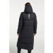 Tenson W Shanna Down Coat Black Lang Jakke