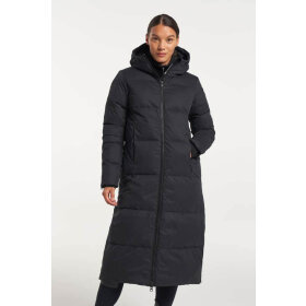 Tenson W Shanna Down Coat Black Lang Jakke