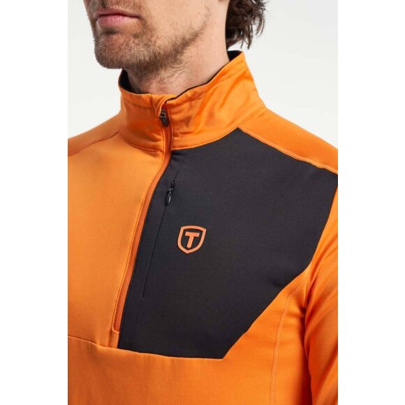 Tenson Txlite Half Zip M Dark Orange Fleece