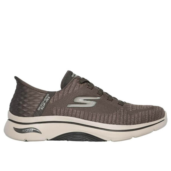 Skechers M Go Walk Arch Fit 2,0 Taupe Sko