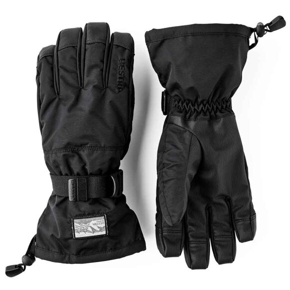 Hestra Gauntlet Sr. - 5 finger Black Skihandsker