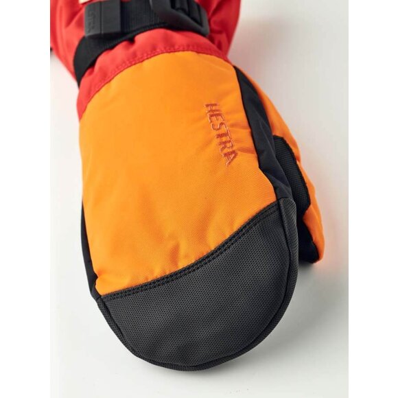 Hestra Gauntlet Sr. mitten Orange Skiluffer i Retro Look