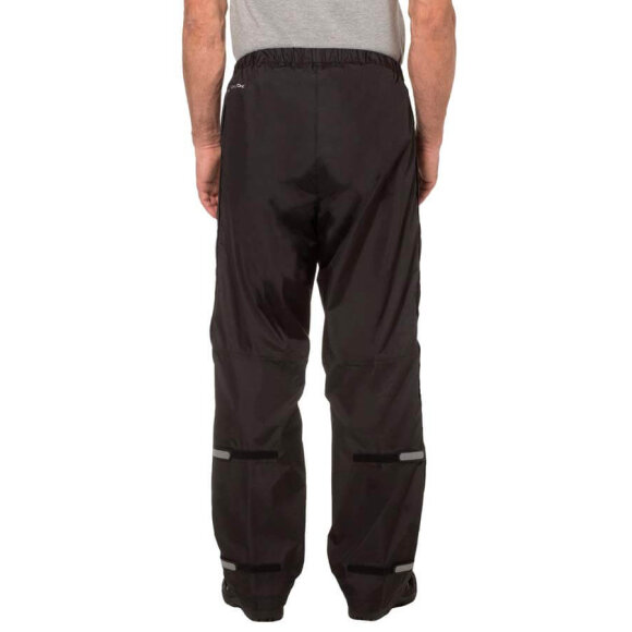 Vaude Men's Fluid Full-zip Pant Black Regnbukser til mænd