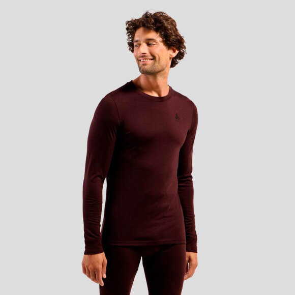 Odlo Undertrøje til mænd  M Top Crew Neck L/S Merino