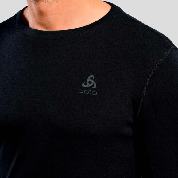 Odlo uldundertrøje til mænd M Top Crew Neck L/S Merino