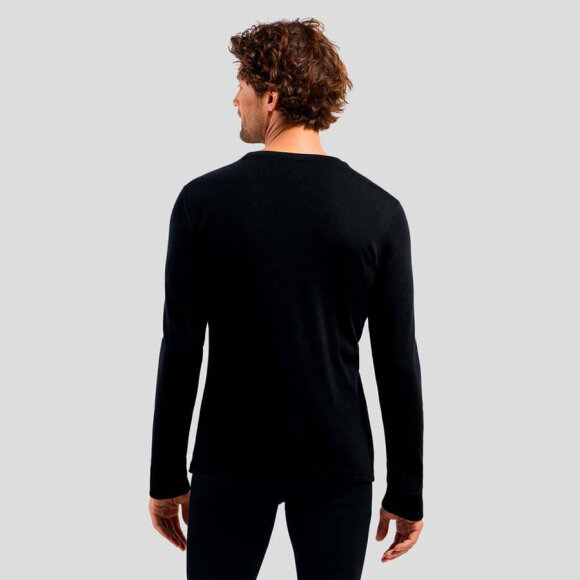 Odlo uldundertrøje til mænd M Top Crew Neck L/S Merino