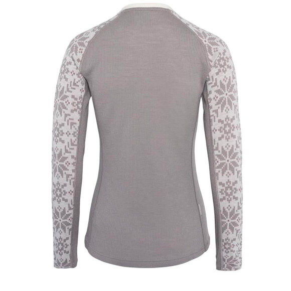 Kari Traa Edith Long Sleeve Warm Grey Undertrøje