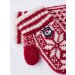 Hestra Kids' Nordic mitten Red/white Strikluffer