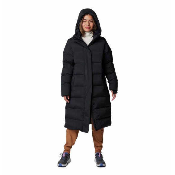 Lang dunjakke Boundless Days Long Down Jacket Black