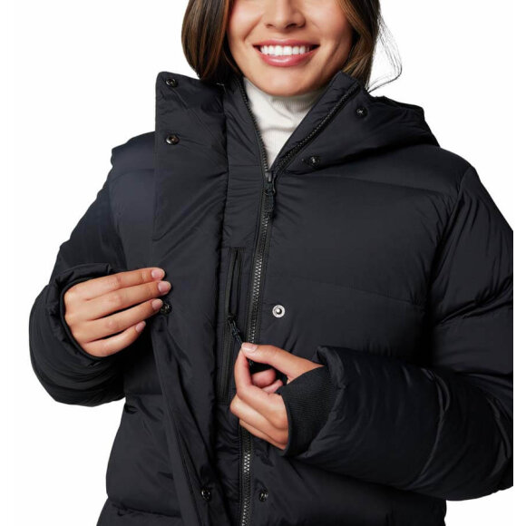 Lang dunjakke Boundless Days Long Down Jacket Black