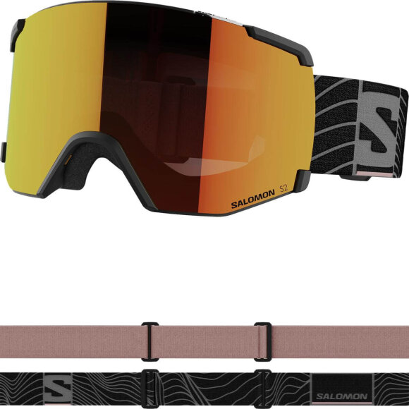 Salomon S/View Black/mid red Goggles