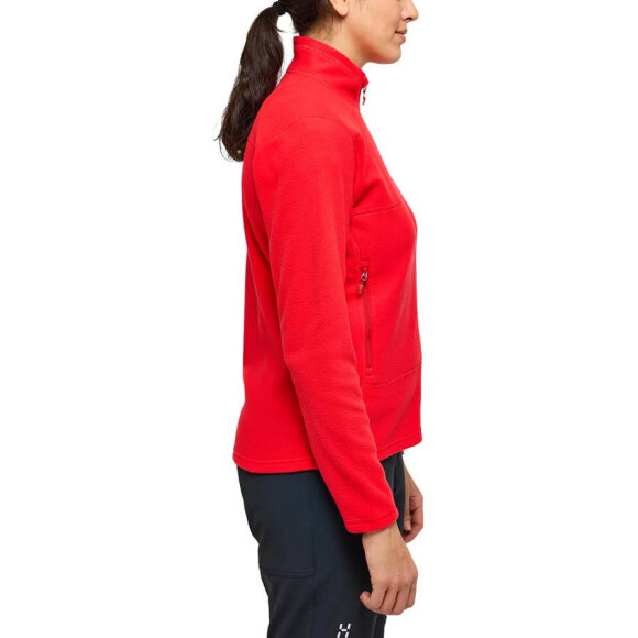 Haglöfs fleece til damer Buteo Mid Jacket Women Poppy