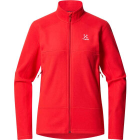 Haglöfs fleece til damer Buteo Mid Jacket Women Poppy