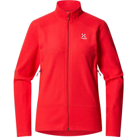 Haglöfs fleece til damer Buteo Mid Jacket Women Poppy