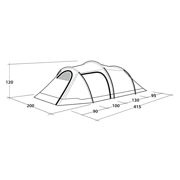 Earth 3 Plus Tunneltelt Outwell