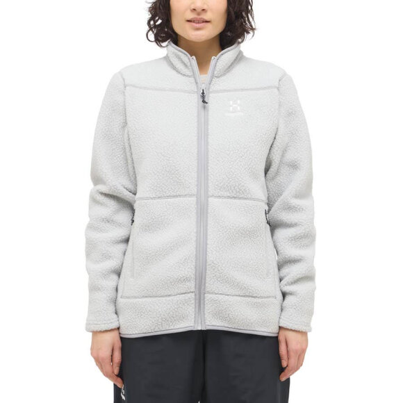 Haglöfs Mossa Pile Jacket Women Stone Grey Fleece