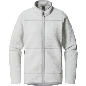 Haglöfs Mossa Pile Jacket Women Stone Grey Fleece