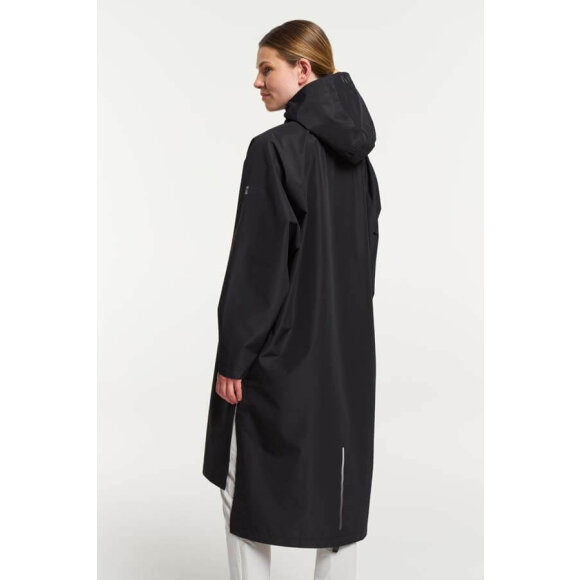 Tenson Drizzle Poncho Unisex Black Regnslag