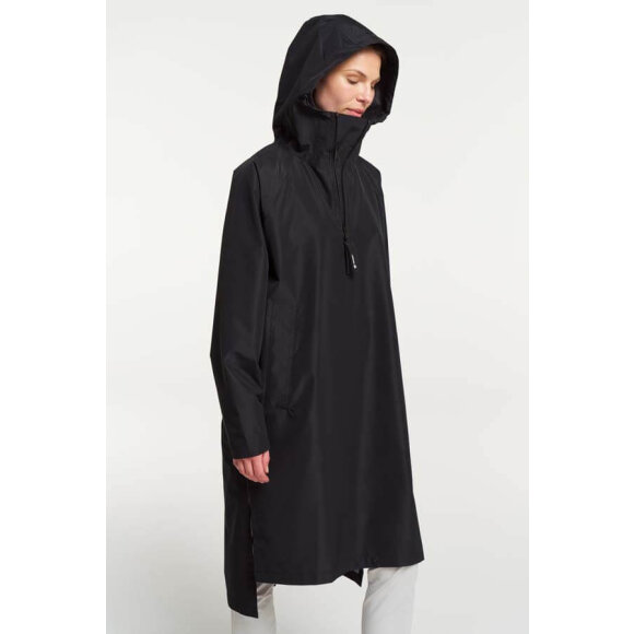 Tenson Drizzle Poncho Unisex Black Regnslag