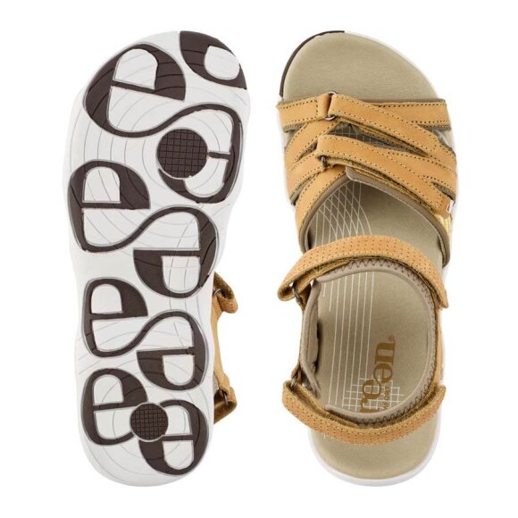 Green Comfort Corsica w. slim Sun Yellow Sandal