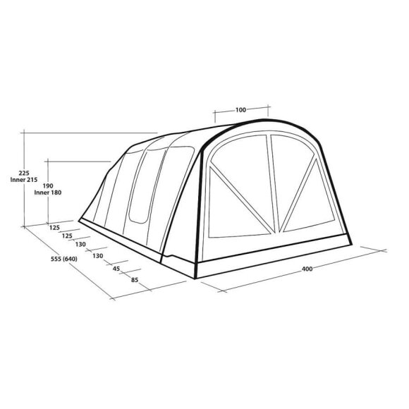 Outwell Florida 6 Air Luftelt 6 personer