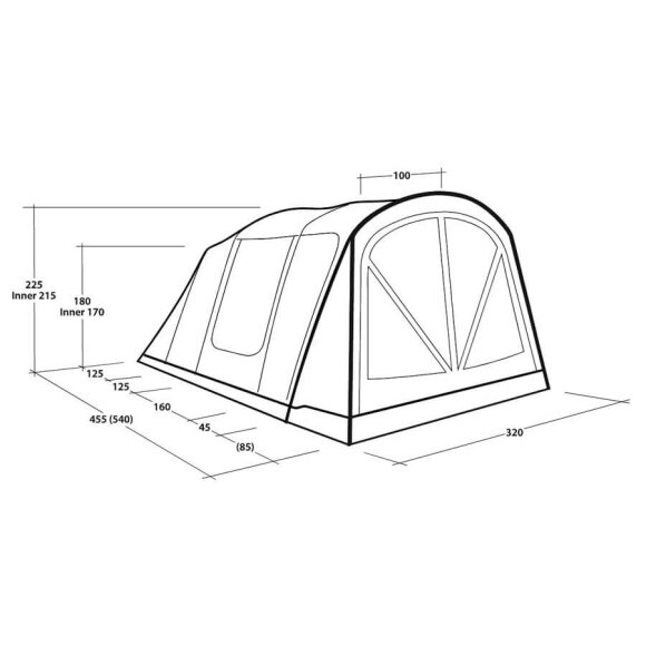 Outwell Nashville 5 Air TC Tunneltelt