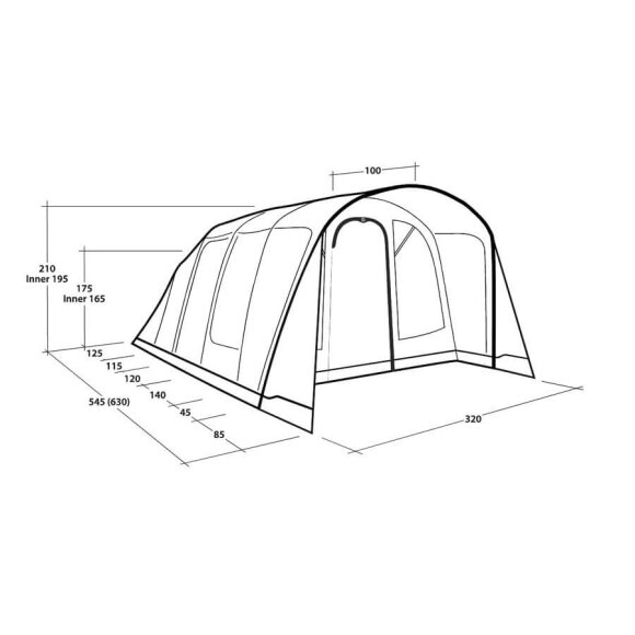 Outwell Colorado 5 Air Outwell Telt 5 pers